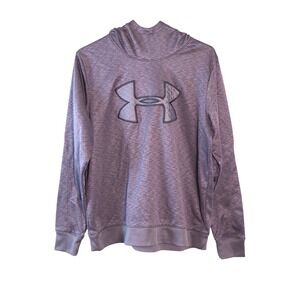 Under Armour Cold Gear Men's Large Loose Hoodie Gray Outdoor Embroidery Logo